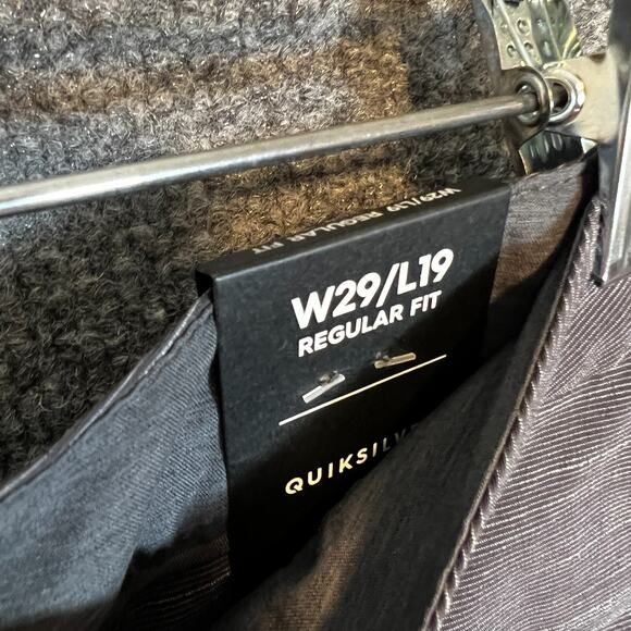 Quiksilver Board Shorts Swim Trunks Mens 29 Gray Regular Fit Amphibian NEW - Picture 8 of 10